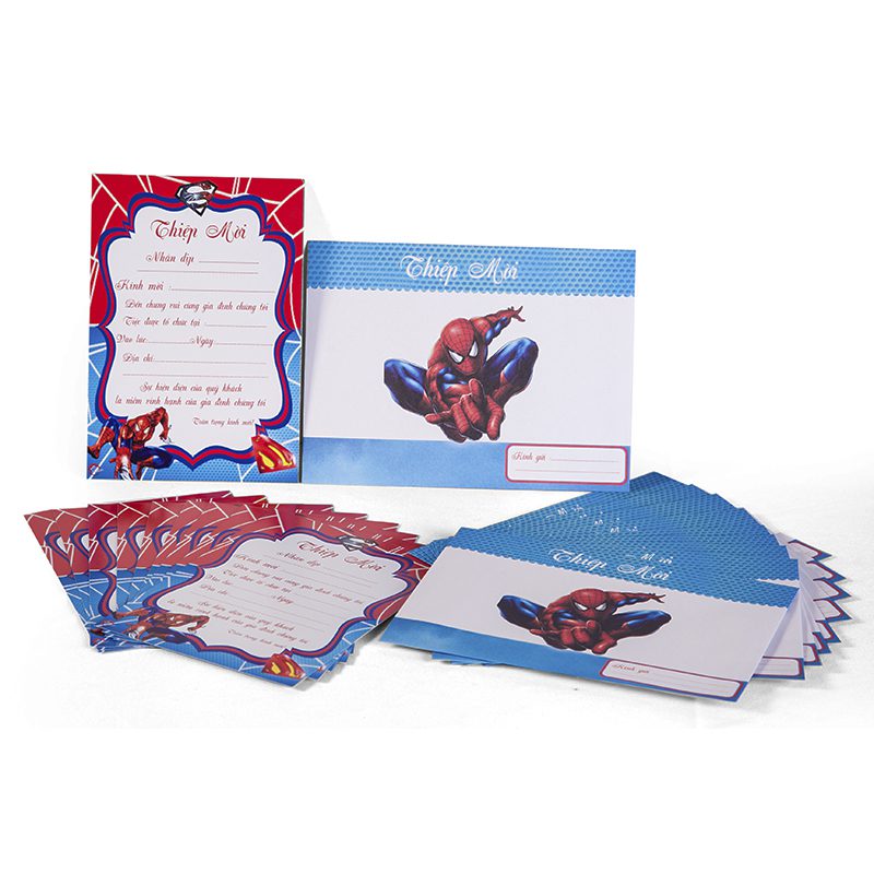 Thiệp Sinh nhật chủ đề Spider
