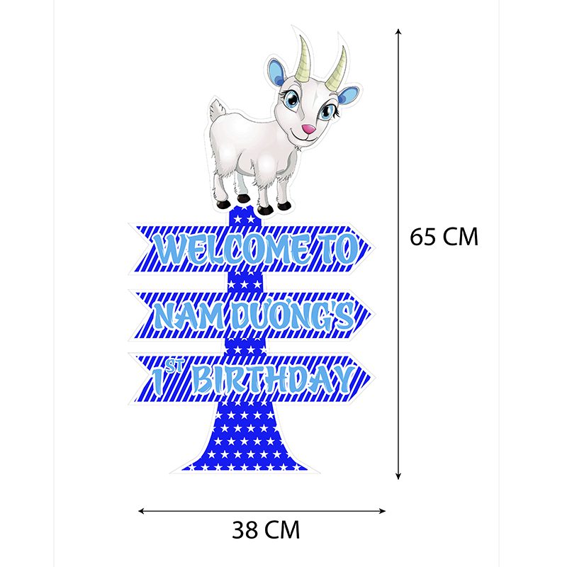 Cây Welcome Chủ đề dê xanh