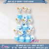 THÁP 3 TẦNG CHỦ ĐỀ CHÓ XANH