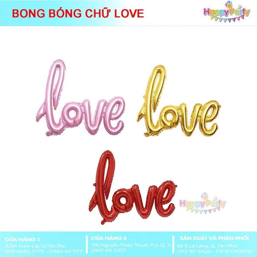 BONG BÓNG CHỮ LOVE
