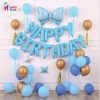 set bóng sinh nhật xanh dương