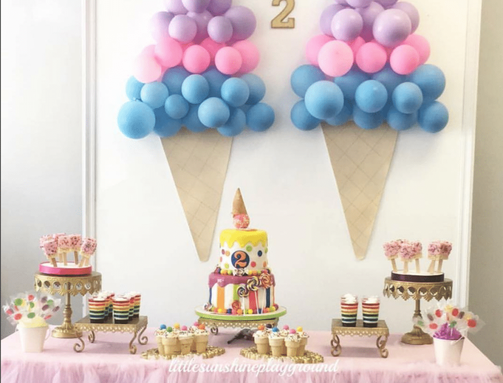 Một backdrop đẹp cho buổi tiệc sinh nhật của bé