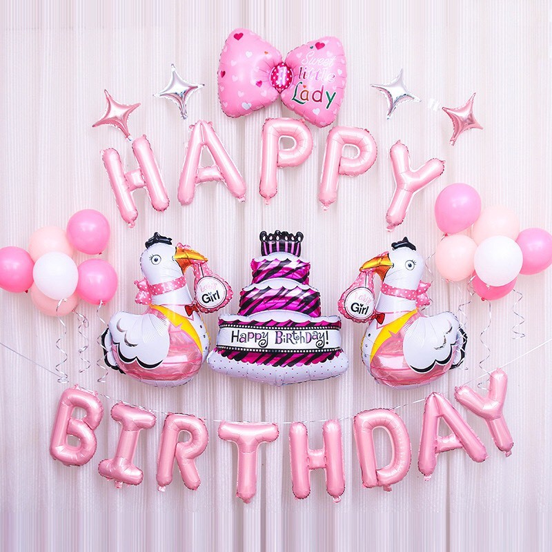 Trang trí sinh nhật cho bé gái mẫu 2