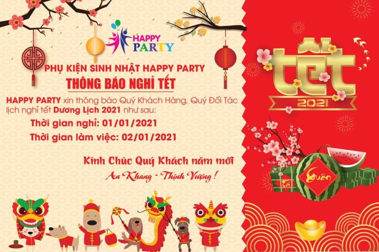 Thông báo nghỉ tết dương lịch 2021