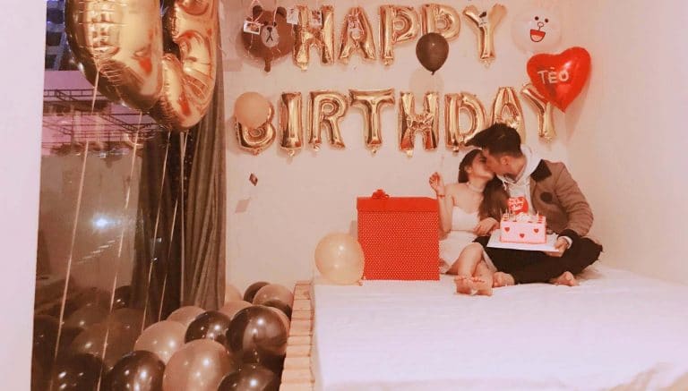 Cách trang trí phòng sinh nhật cho người yêu lãng mạn