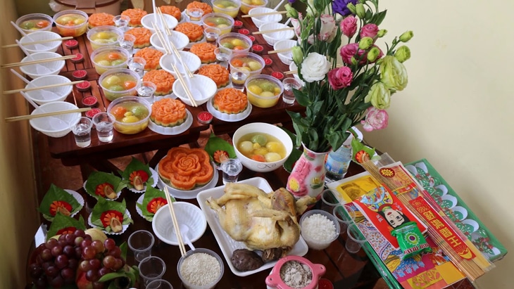 3 mâm cúng trong nhà