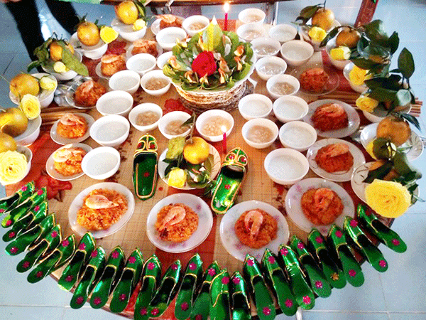 Mâm cúng đầy tháng cho bé trai