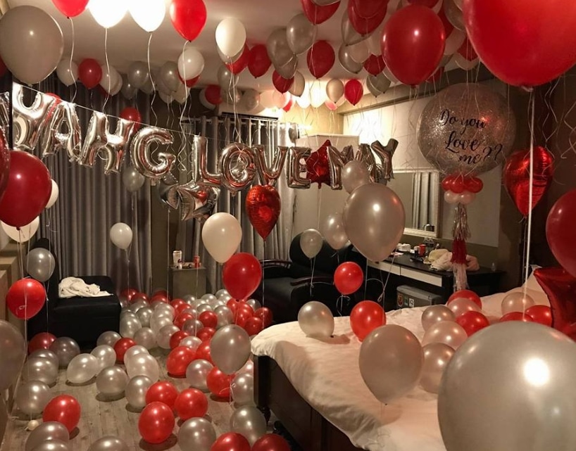 Cách trang trí phòng sinh nhật cho người yêu lãng mạng
